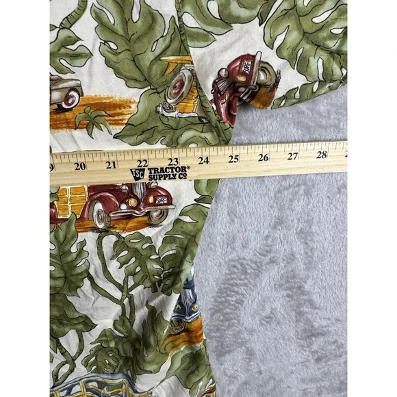 Cottonseed‎ Men's Button Up Short Sleeve Vintage Shirt Size XL Made In USA - Picture 11 of 13